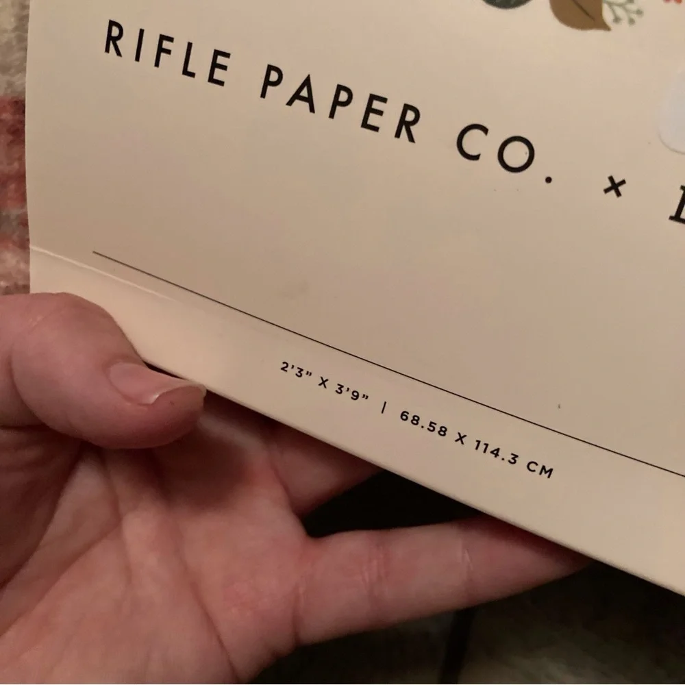 Rifle Paper Co. x Loloi Eden Collection Blush Mughal Rose Floral Accent Rug